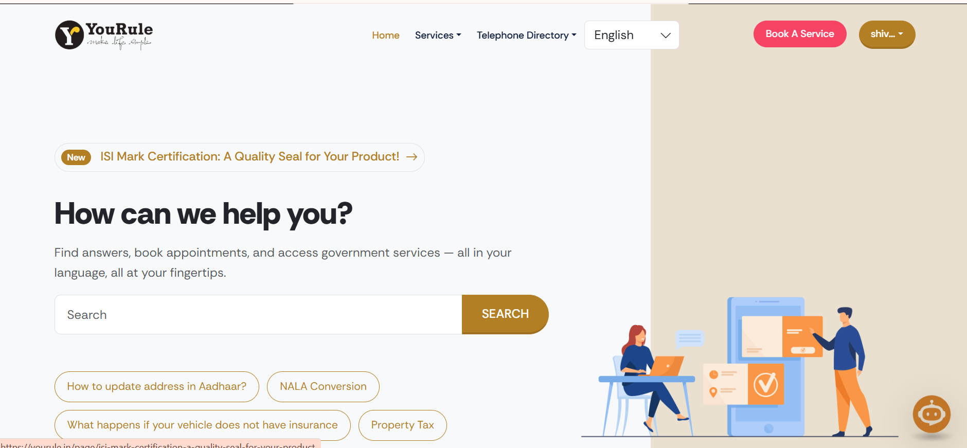 YouRule — citizen services platform
